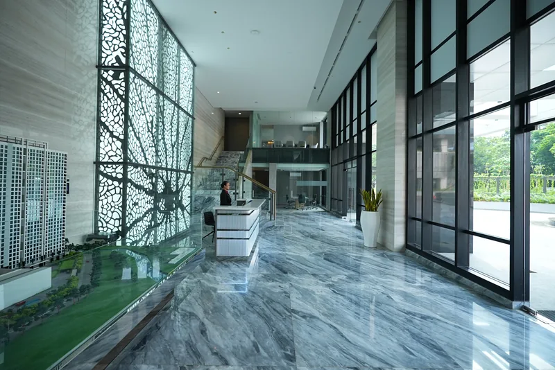 Grand lobby marmer Aerium